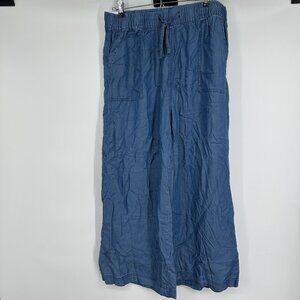 Thread & Supply Wide Leg Crop Soft Adjustable‎ waist Relaxed Fit Size XXL NWT